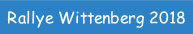 Rallye Wittenberg 2018.